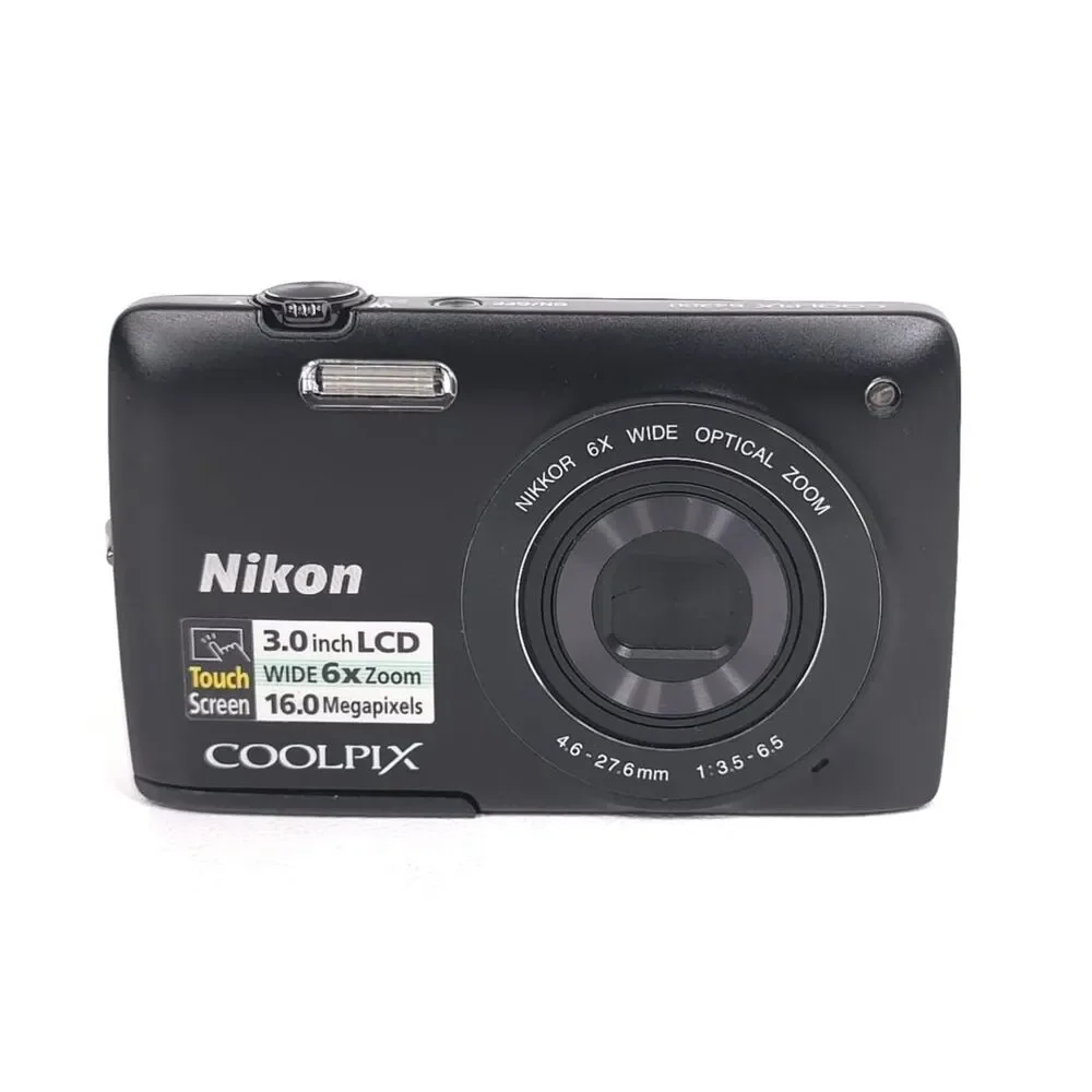 NIKON COOLPIX S4200 Black 16MP 6X Zoom Touchscreen Digital Camera Bundle Tested